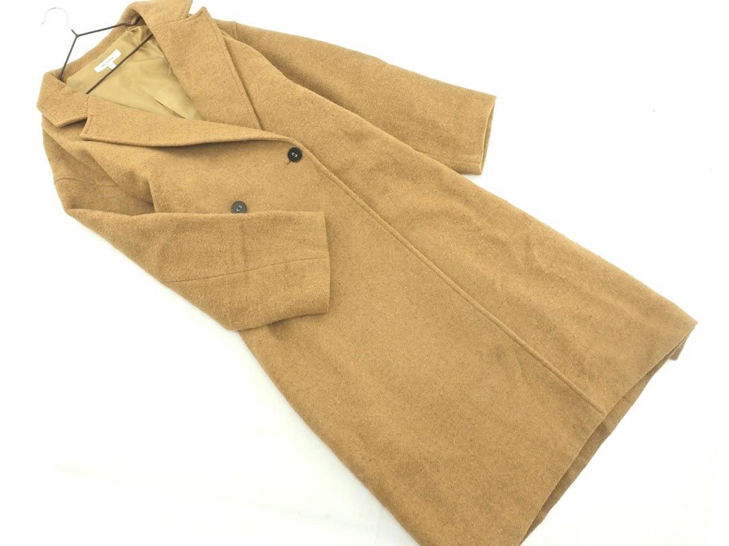 MOUSSY Moussy wool . Chesterfield coat size2/ tea *# * djb6 lady's 