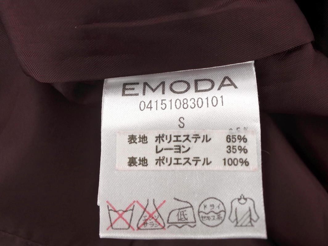 EMODA エモダ ストライプ タイト スカート sizeS/ワイン ◇■ ☆ djb7 レディース_画像6