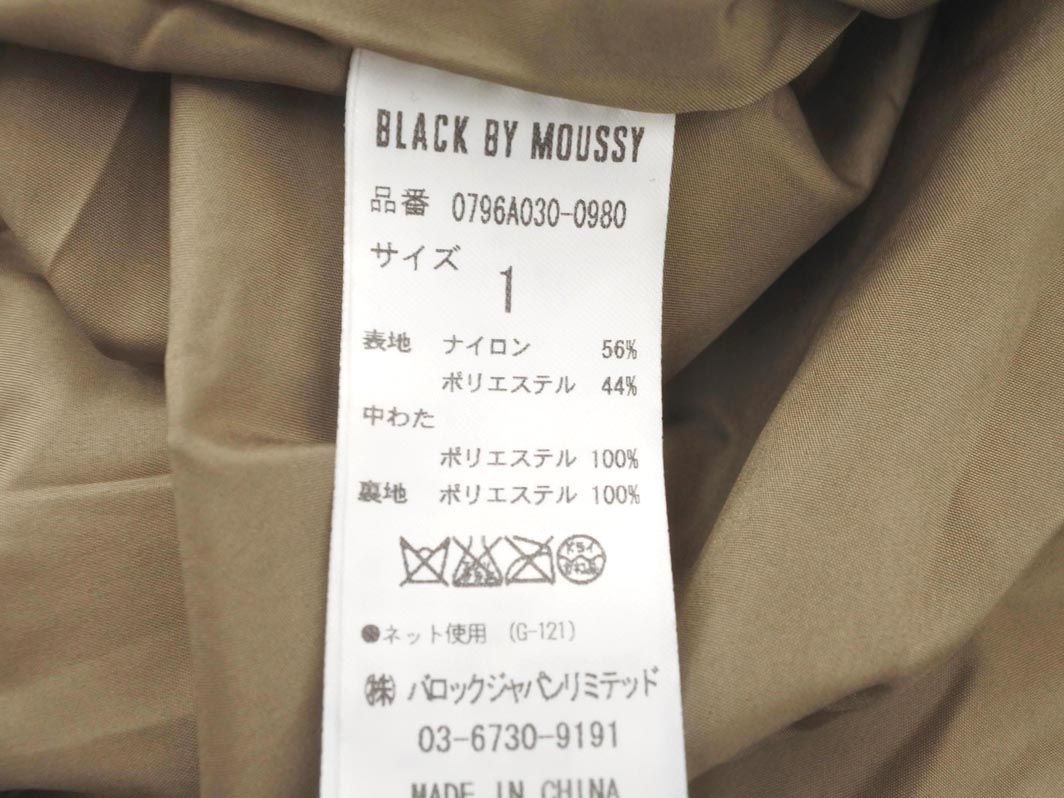 BLACK BY MOUSSY ブラックバイマウジー 中綿 ビッグカラー コート size1/茶 ◆■ ☆ djc0 レディース_画像7