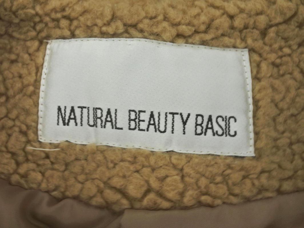 NATURAL BEAUTY BASIC Natural Beauty Basic boa no color coat sizeM/ beige *# * djc7 lady's 