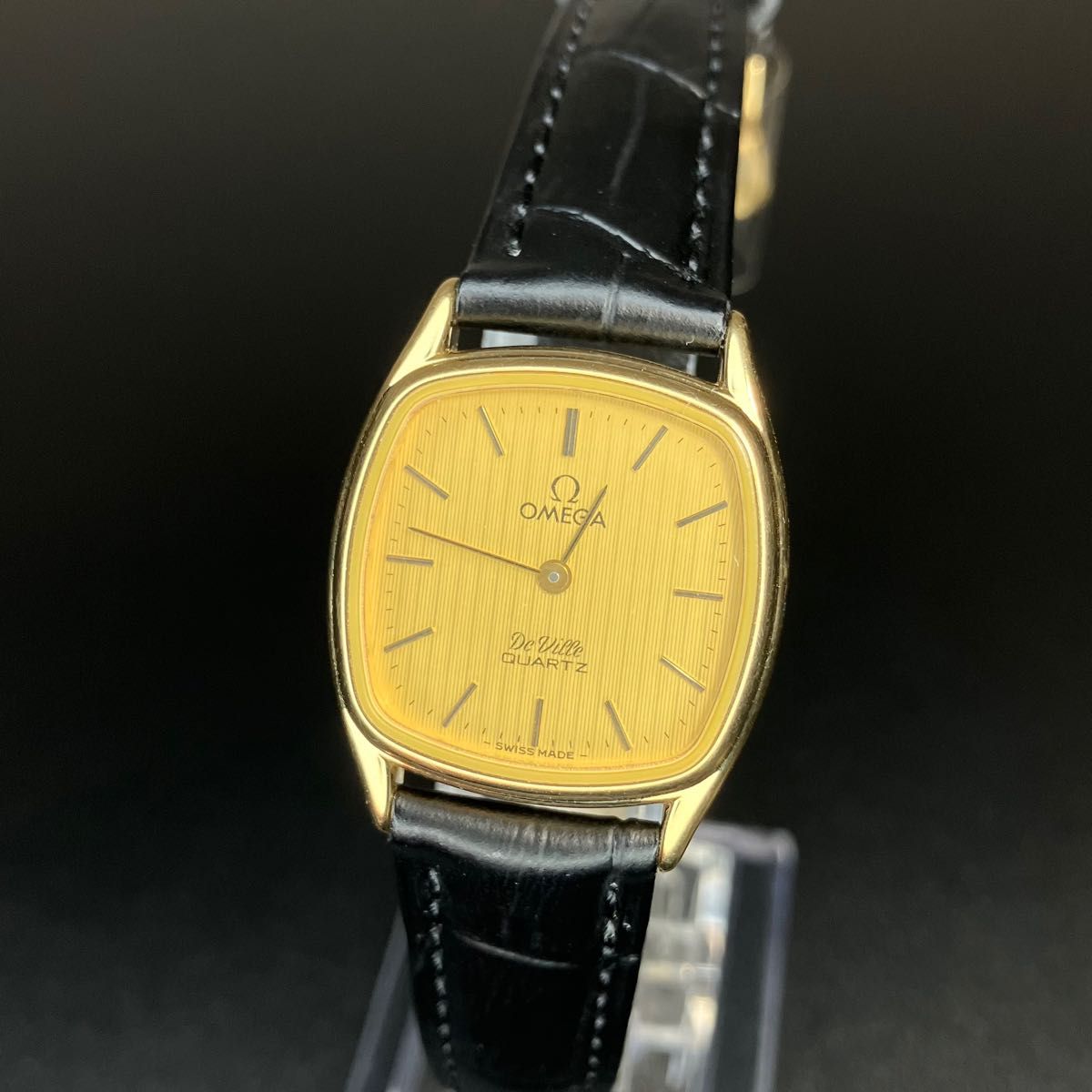 【美品 正規品】 オメガ OMEGA 腕時計 ゴールド デビル レディース スクエア 可動品 Cal.1365 【2310Ss1】