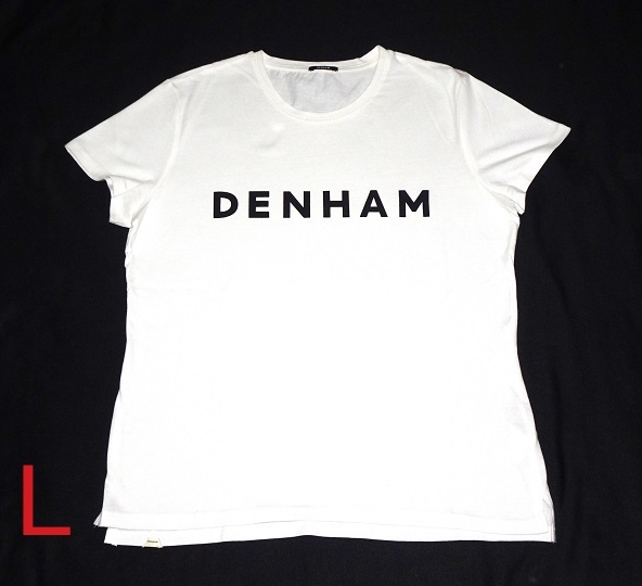 DENHAM Tシャツ Lサイズ レディース ホワイト Used 中古 デンハム 白の画像1