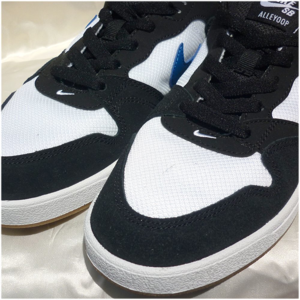 新品未使用◆送料無料◆25.5cmナイキ NIKE SB アリウープ メンズスニーカー/黒白青/エスビー/ALLEYOOP_画像3