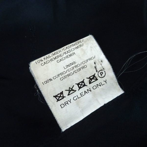 ◆ベルギー製 KRIS VAN ASSCHE クリスヴァンアッシュ ロングコート コート ウールコート 黒 ブラック サイズ44_画像6