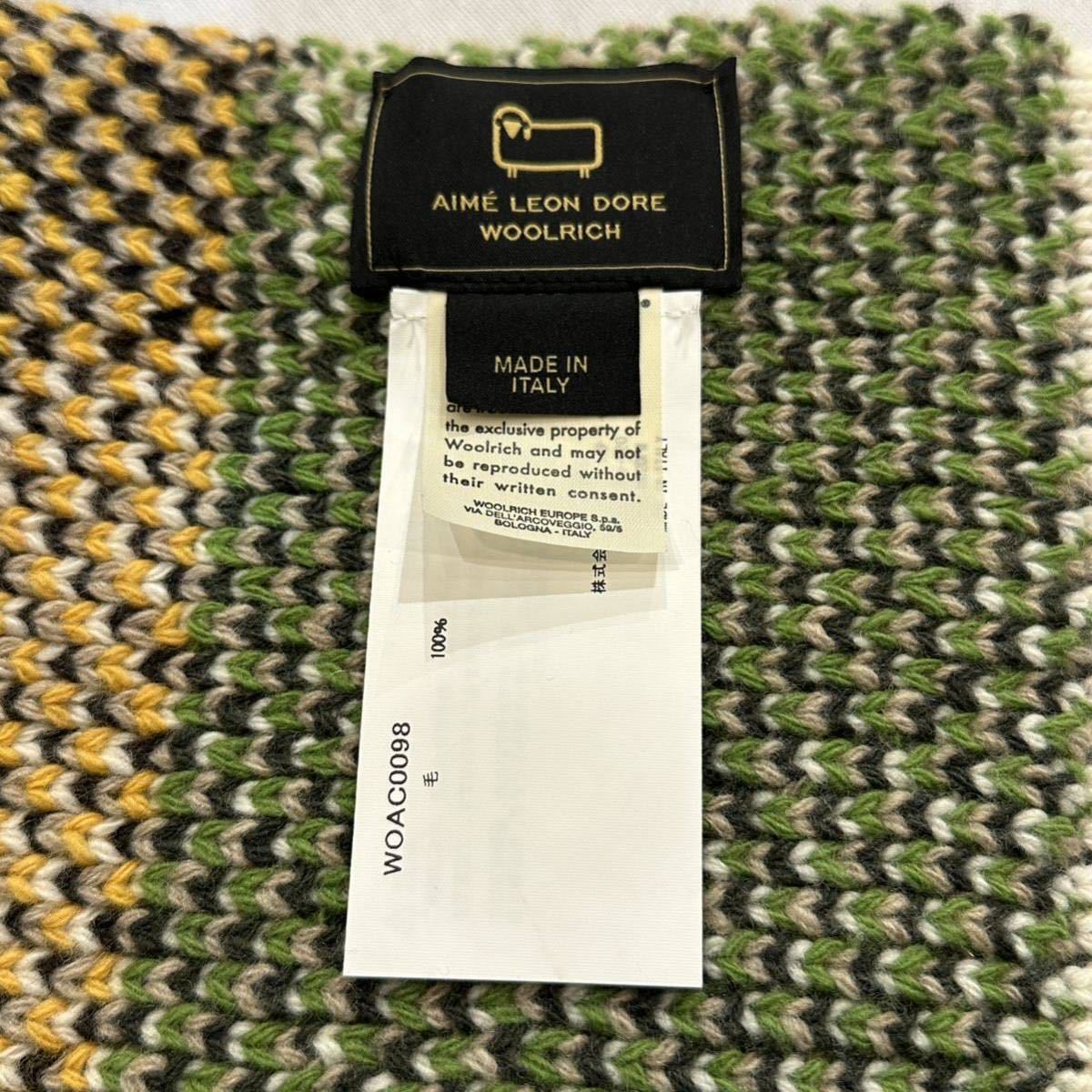 AIME LEON DORE × WOOLRICH Intarsia Scarf ウールリッチ 別注 AIME LEON DORE × WOOLRICH Intarsia Scarf ウールリッチ 別注