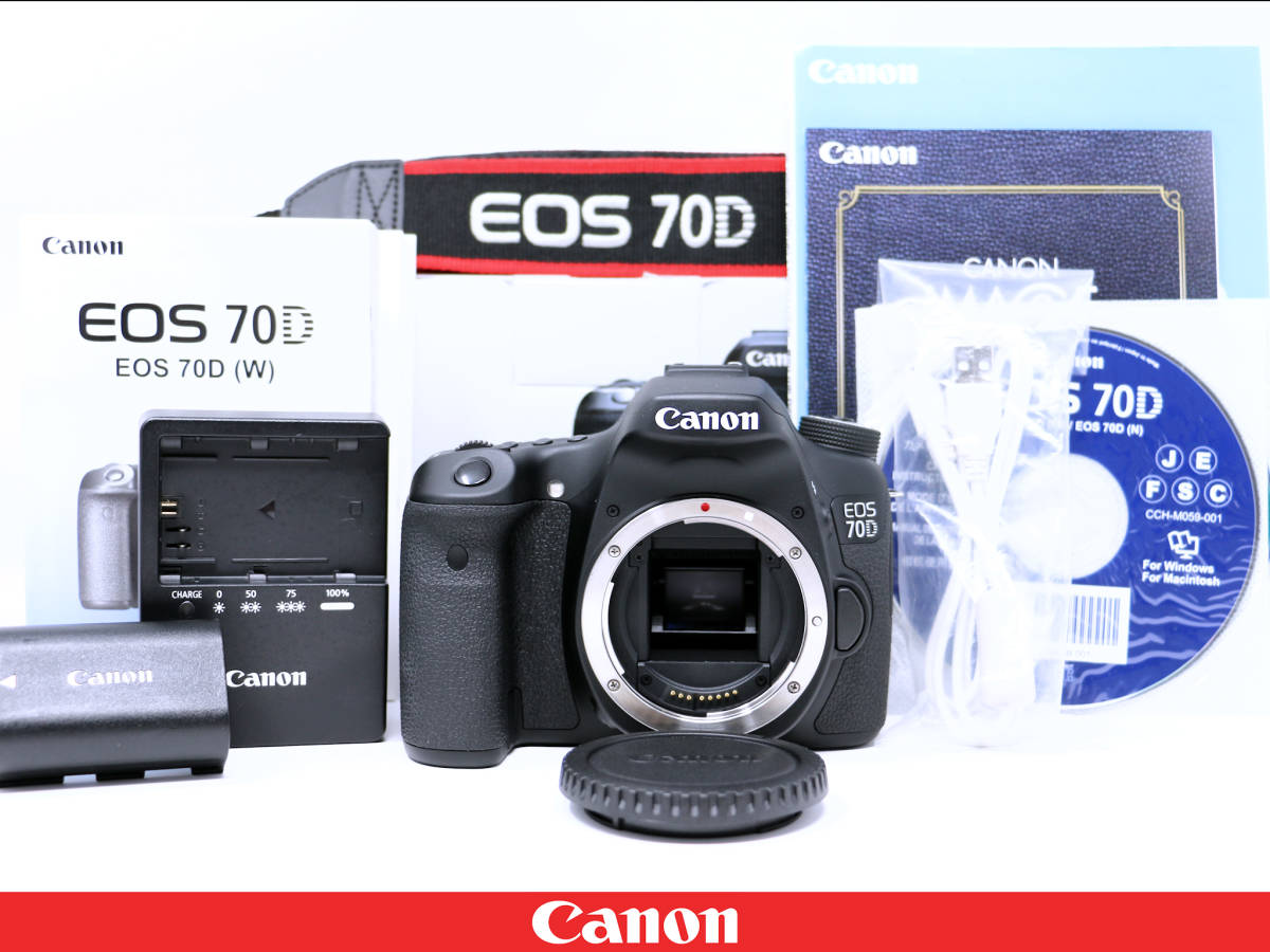 新作商品 ボディー 70D EOS キャノン ◇美品◇Canon ◇元箱 キャップ