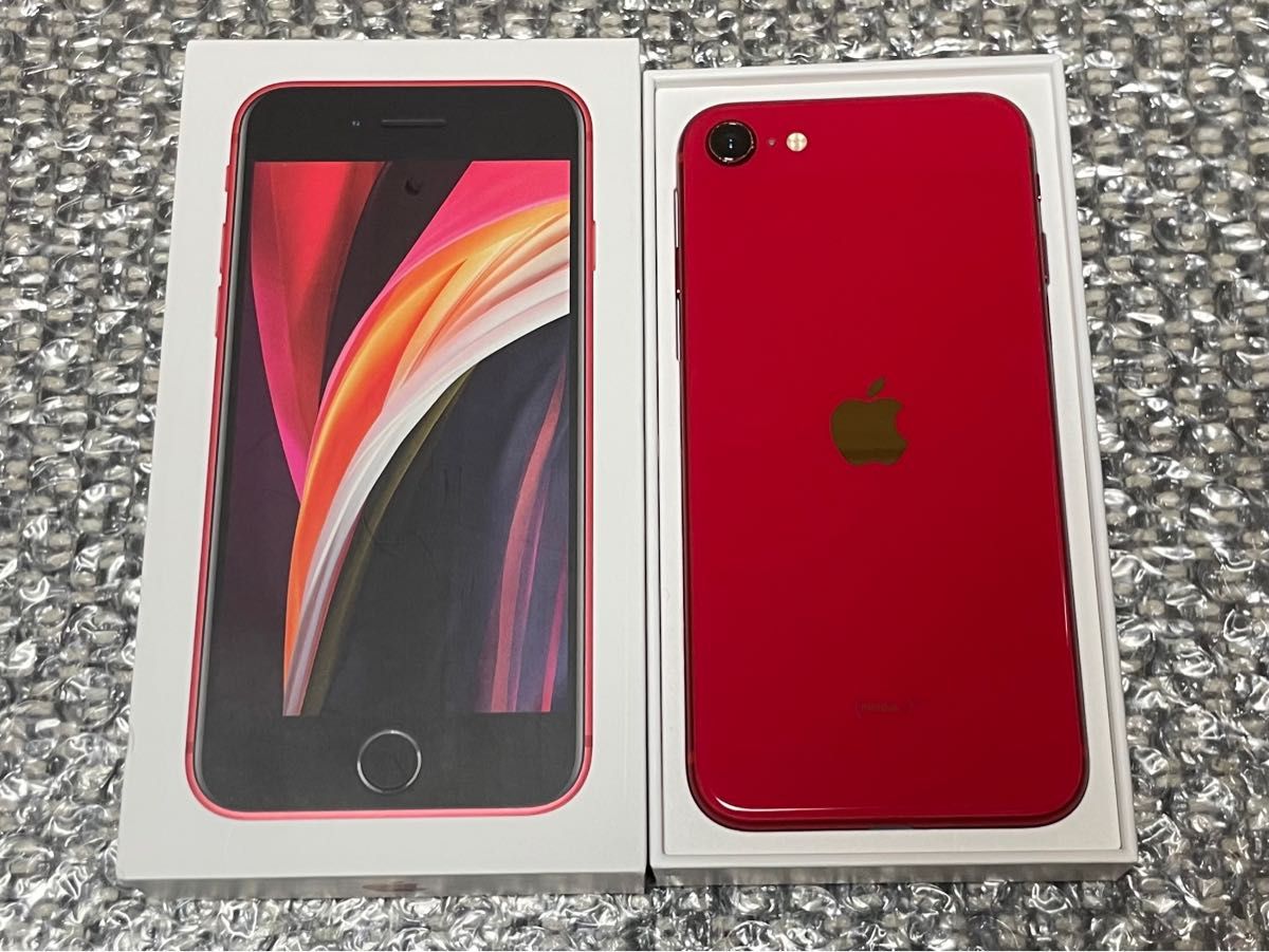 【美品】iPhone SE 第2世代 SE2 レッド　RED 64GB SIMフリー バッテリー最大容量84%