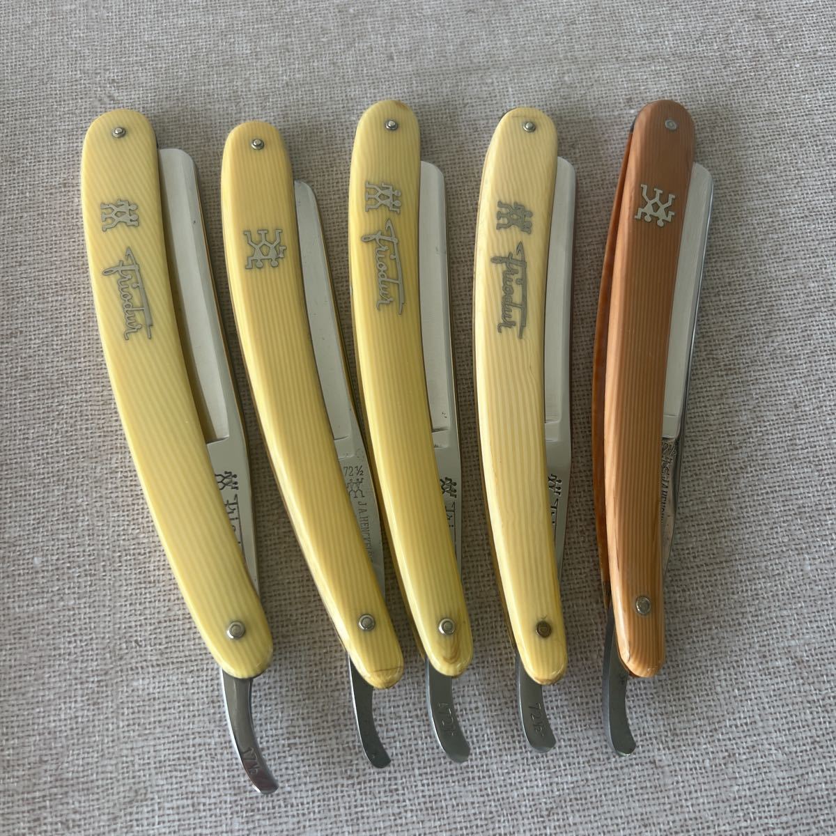 理容】 ほとんど未使用 西洋剃刀 ヘンケルス☆17 1/2他まとめて