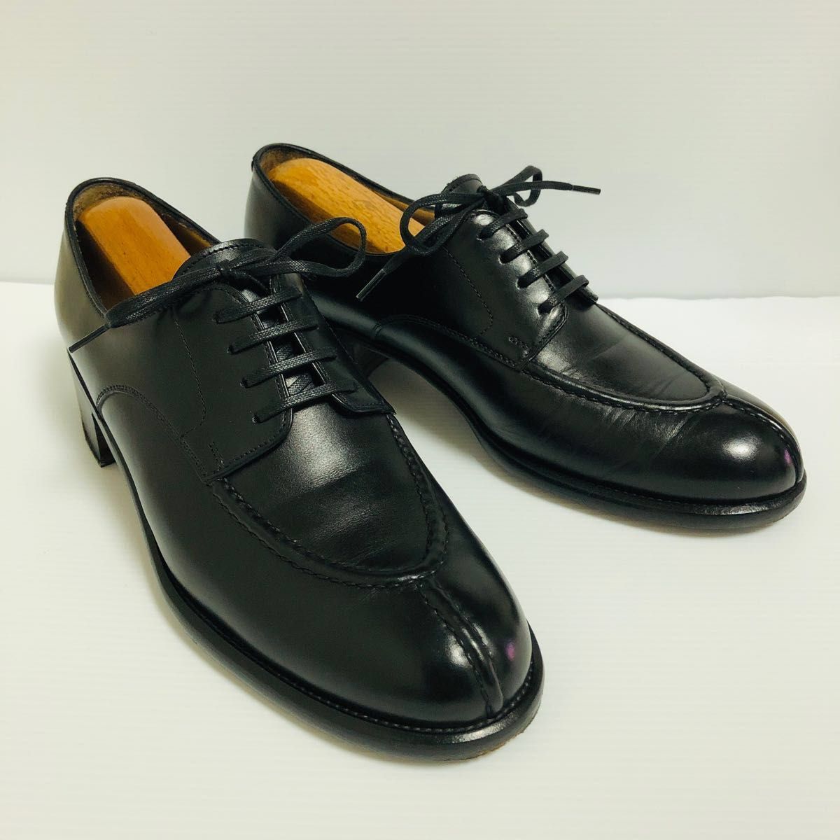 le yucca's レユッカス Uチップ 38 5 レザーシューズ ブラック le yucca's レユッカス Uチップ 38 5 レザーシューズ ブラック