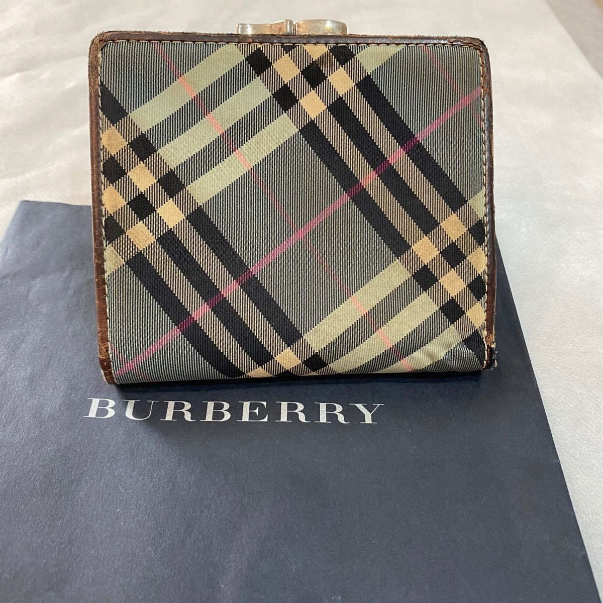 BURBERRY バーバリーブルーレーベル ミニ財布 ノバチェック 三つ折り