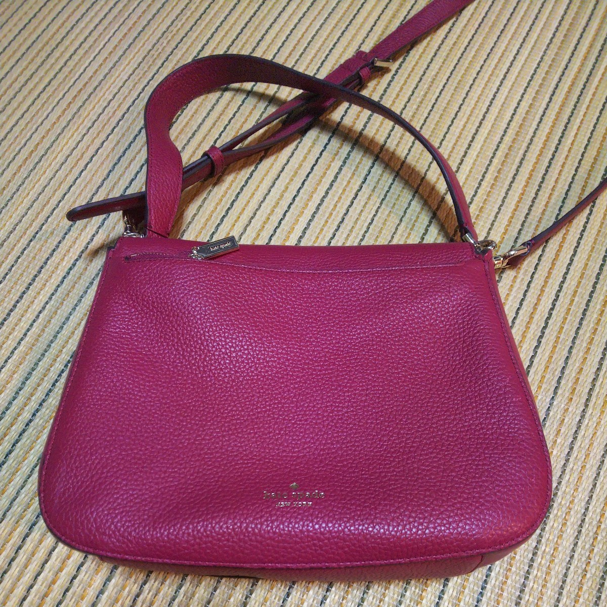 ケイトスペード ショルダーバッグ kate spade WKRU6487-616(クランべリー系) レザー 2WAY crnbrycktl 送料無料 レザー_画像9