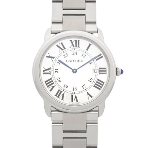 カルティエ ロンドソロ LM クオーツ 腕時計 ステンレススチール シルバー 2013年購入 W6701005 メンズ 40802069688【中古】【アラモード】