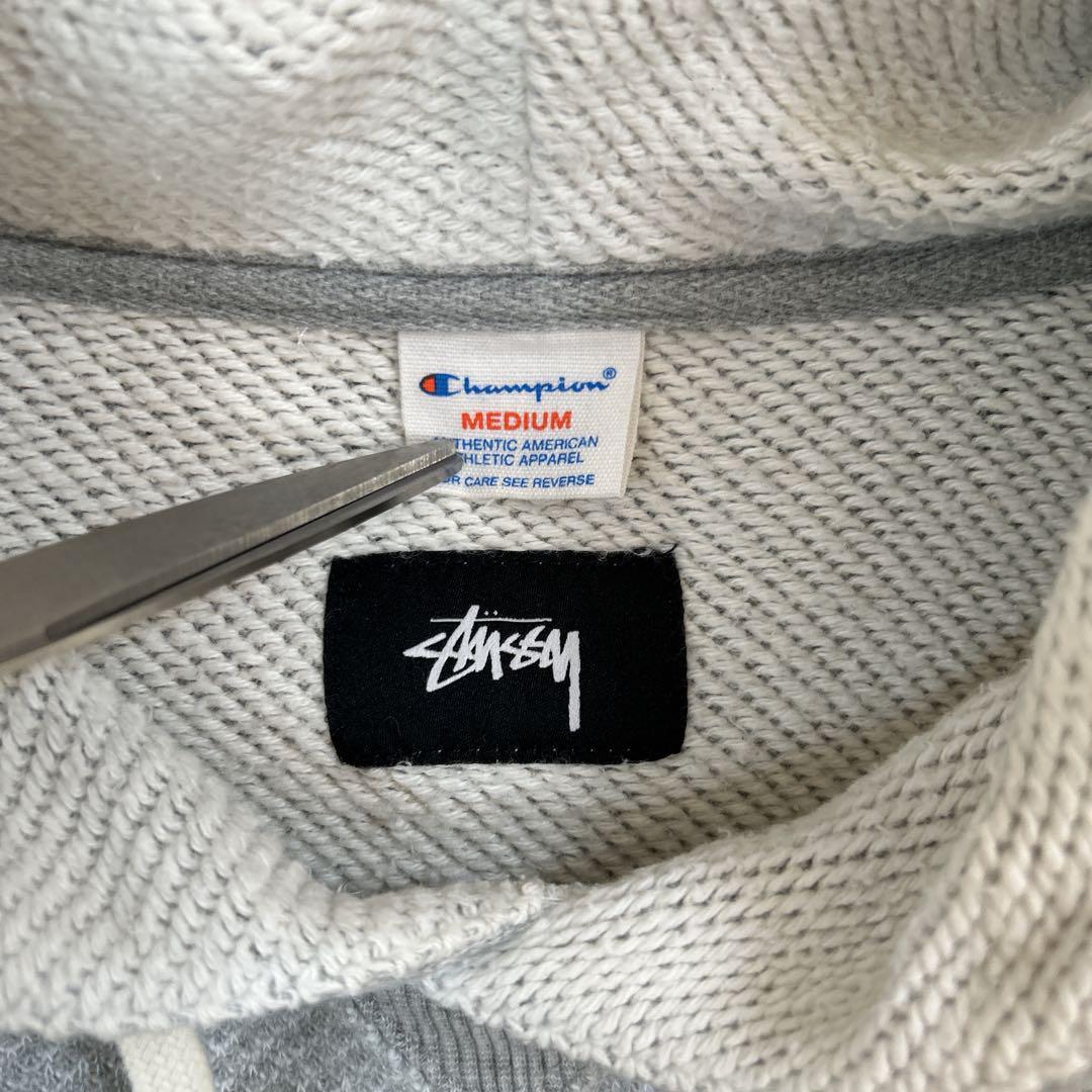 stussy × champion ステューシー × チャンピオン コラボパーカー