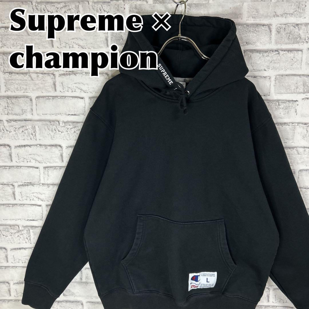 お得な情報満載 × Supreme champion バックプリント ストリート 古着