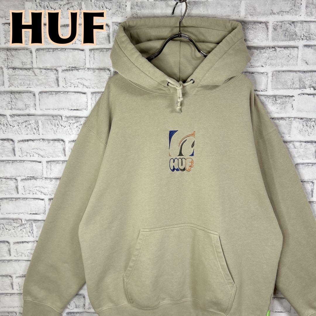 HUF ハフ パーカー センター刺繍ロゴ 20周年記念 希少デザイン Lサイズ