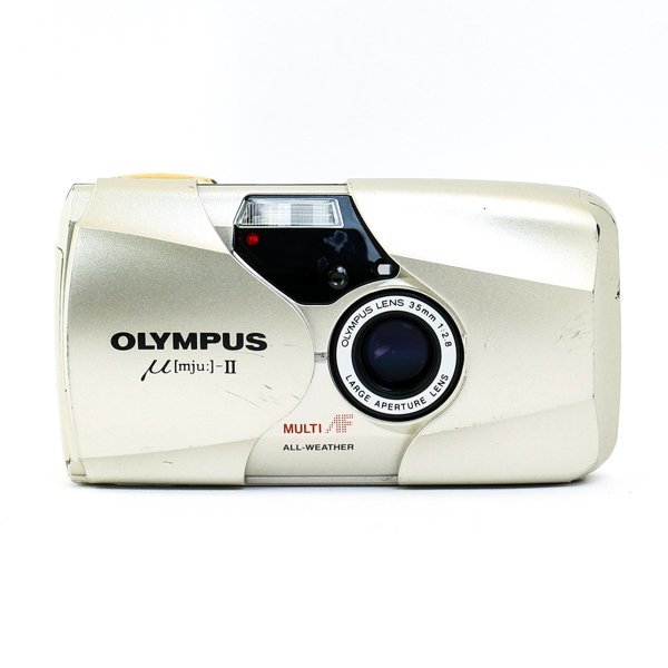 OLYMPUS μ-II 35mm F2.8 ミュー mju フィルムカメラ-