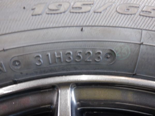 S 送料無料 即納 美品 2023年製 新品タイヤ Weds 15 5H114.3 6J+43 トーヨー ガリットギズ 195/65R15 ノア ヴォクシー セレナ アクセラ_画像10