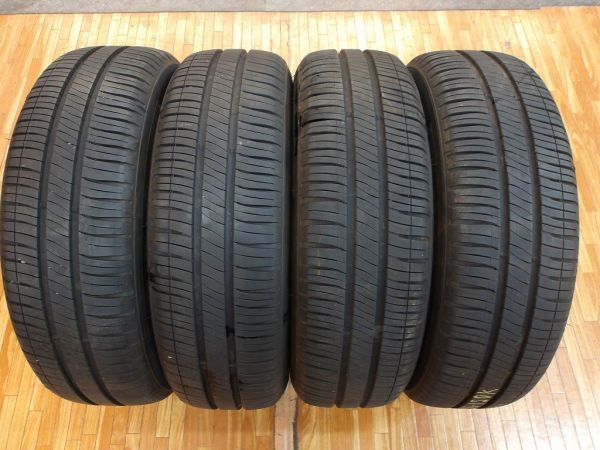 O 送料無料 美品 バリ山 21年製 スマック 15 4H100 5.5J+43 ミシュラン 185/65R15 新型 アクア カローラ ノート ティーダ デミオ MAZDA2_画像7