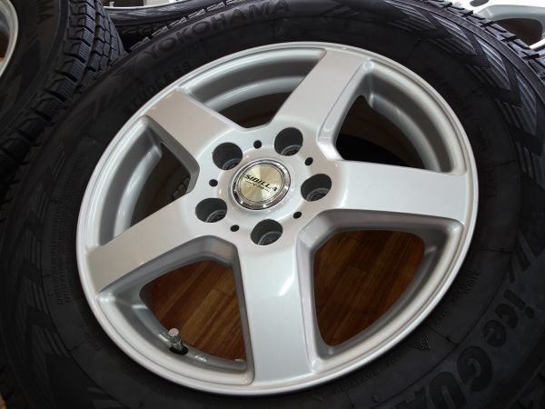 O 送料無料 シビラ V-78 15 5H114.3 5J+40 ヨコハマ アイスガード G075 スタッドレス 175/80R15 パジェロミニ テリオスキッド キックス_画像6