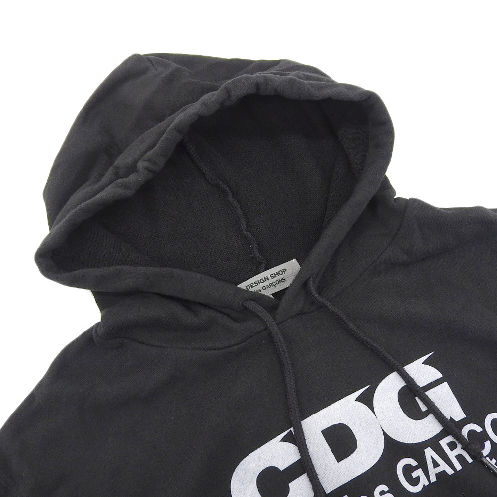 美品 コムデギャルソン GOOD DESIGN SHOP 限定 ロゴ パーカー フーディ CDG ブラック M 黒_[コムデギャルソン]パーカー