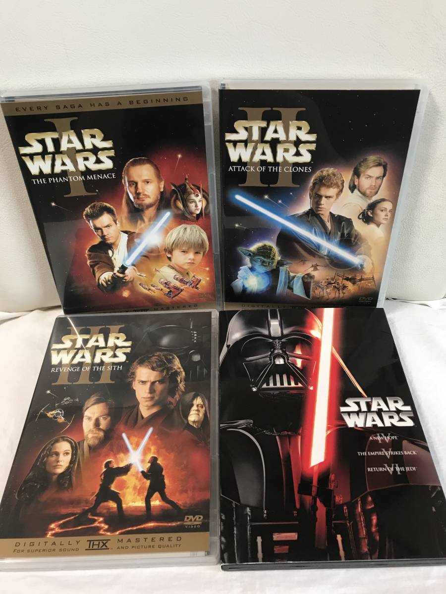 スターウォーズ DVD エピソード1/2/3/4/5/6　DVDセット セル品/国内正規品 STAR WARS Ⅰ/Ⅱ/Ⅲ/Ⅳ/Ⅴ/Ⅵ トリロジー  即決/送料無料