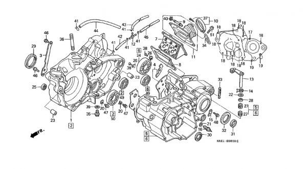 MD24 純正 オイル キャップ 送料250円～ CRM250R OIL MD24-100～140　オイルタンクキャップ 新品 ふた　crm .167_MD24　E-8　ケース