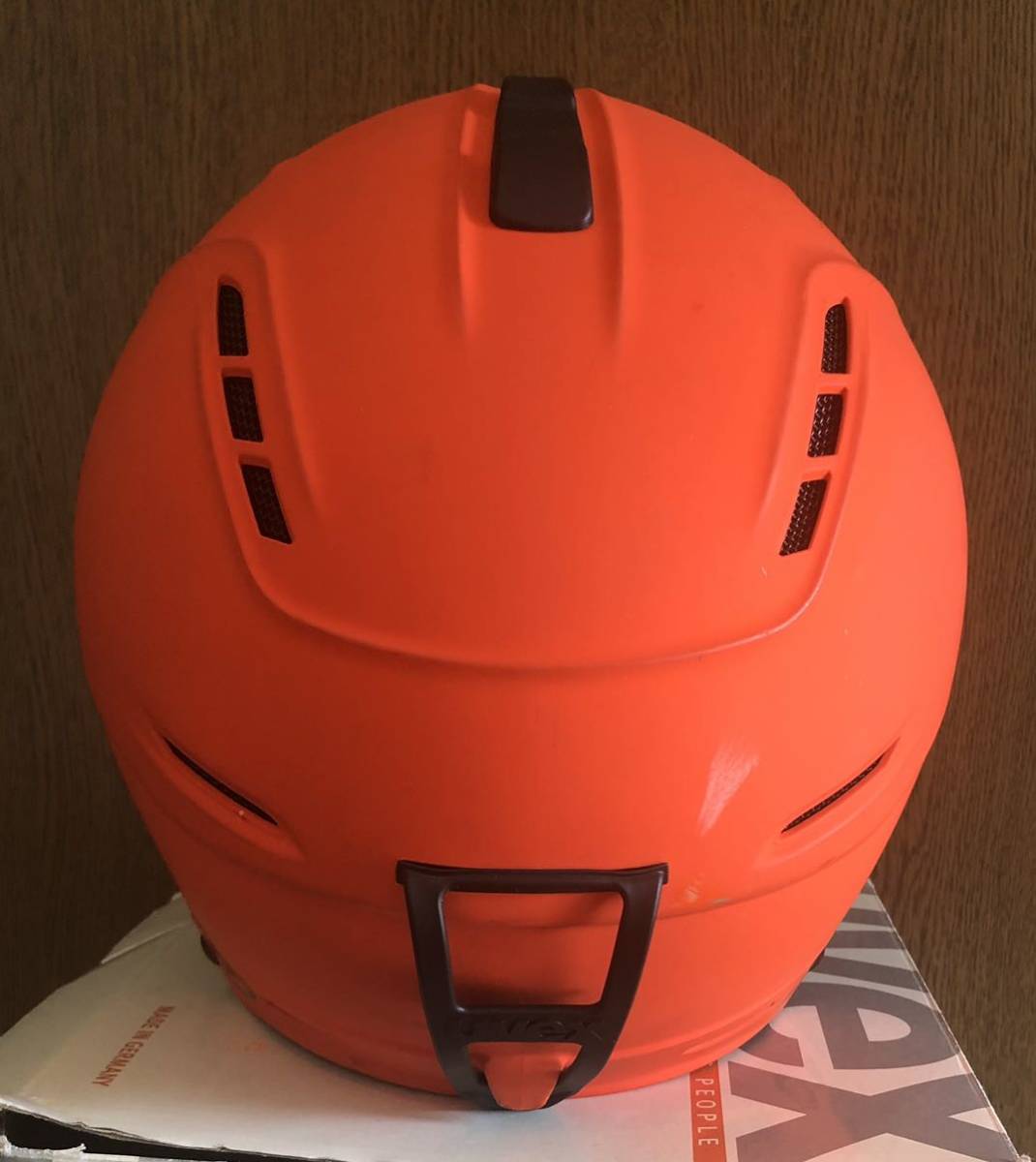 uvex ウベックス p1us ヘルメット ★ 55~59cm スキー　スノボ ヘルメット ダークオレンジマット　スキーヘルメット　♪_画像3