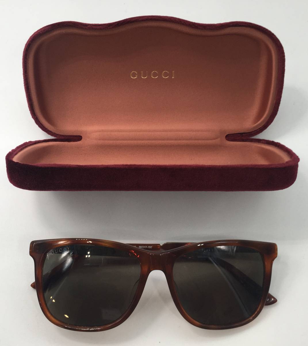 7408】極美品 グッチ GUCCI GG0078SK サングラス シェリーライン ロゴ