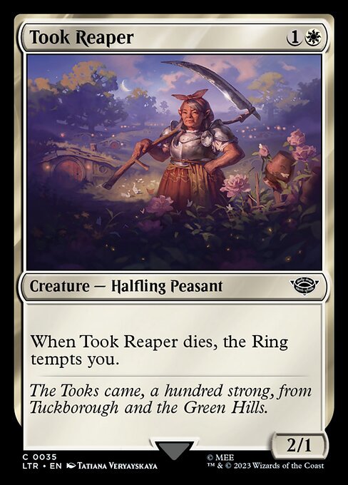 MTG ■白/英語版■ 《トゥック家の収穫人/Took Reaper》★FOIL★ 指輪物語:中つ国の伝承 LTR_画像1