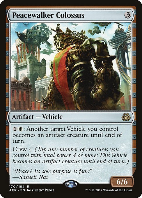 MTG ■無/英語版■ 《平和歩きの巨像/Peacewalker Colossus》★FOIL★ 霊気紛爭 AER