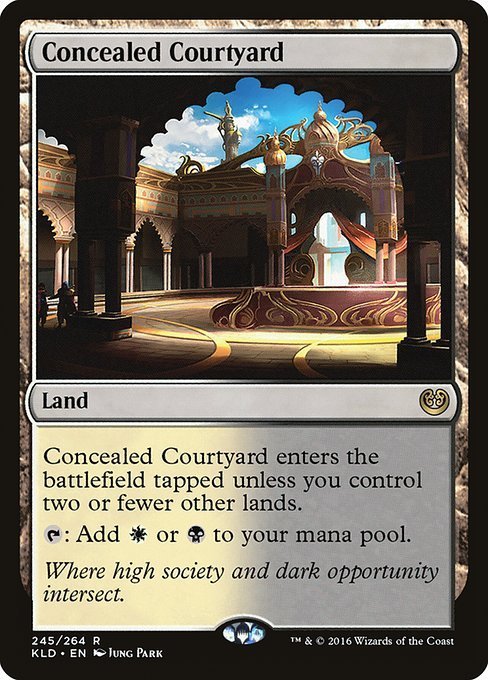 MTG ■土地/英語版■ 《秘密の中庭/Concealed Courtyard》★FOIL★ カラデシュ KLD_画像1