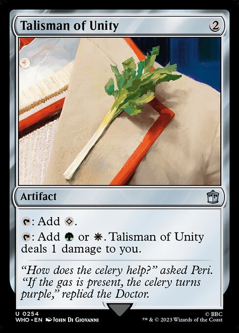 MTG ■無/英語版■ 《団結のタリスマン/Talisman of Unity》★FOIL★ ドクター・フー WHO_画像1