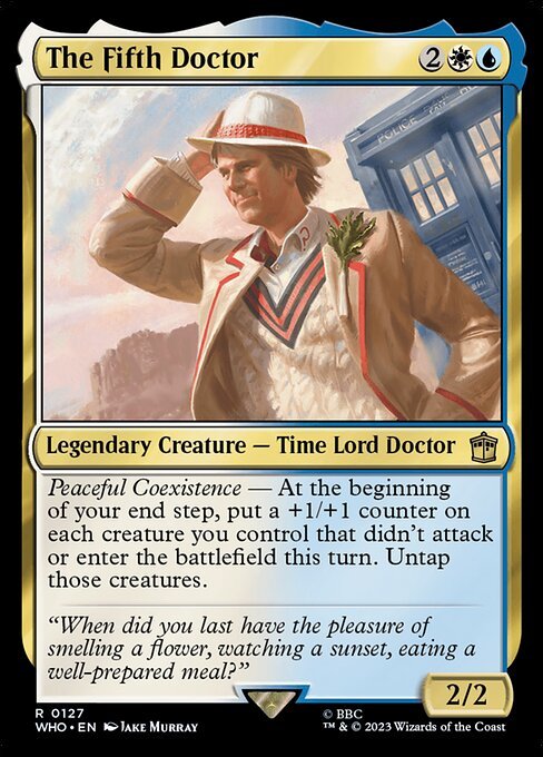 MTG ■金/英語版■ 《５代目ドクター/The Fifth Doctor》★FOIL★ ドクター・フー WHO_画像1