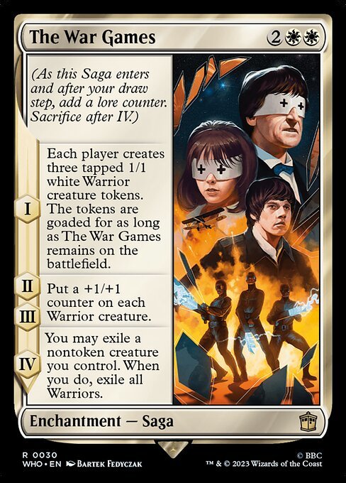 MTG ■白/英語版■ 《ウォー・ゲームズ/The War Games》★FOIL★ ドクター・フー WHO_画像1