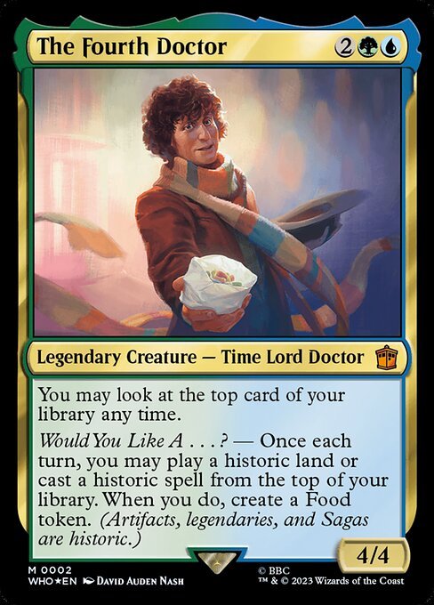 MTG ■金/英語版■ 《４代目ドクター/The Fourth Doctor》★FOIL★ ドクター・フー WHO_画像1