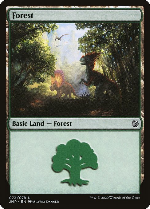 MTG ■土地/英語版■《森/Forest》ジャンプスタート JMP_画像1