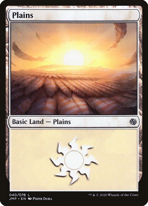 MTG ■土地/英語版■《平地/Plains》ジャンプスタート JMP_画像1