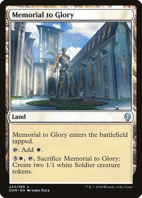 MTG ■土地/英語版■ 《名誉の記念像/Memorial to Glory》★FOIL★ ドミナリア DOM_画像1