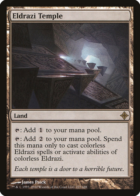 MTG ■土地/英語版■《エルドラージの寺院/Eldrazi Temple》エルドラージ覚醒 ROE_画像1