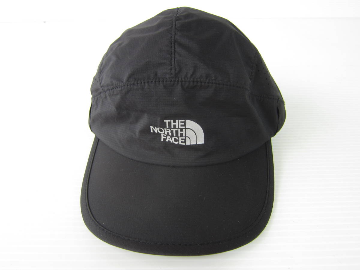 新品◆ノースフェイス THE NORTH FACE キャップ帽子 Swallowtail Cap L 黒ブラック UVカット日除けジョギング ランニング ゴルフ/バイザーM_画像1