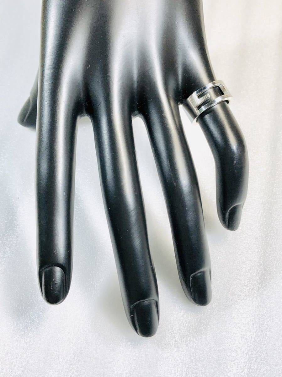☆SALE☆美品☆【GUCCI】Gロゴ GG シルバー リング 9号 654-