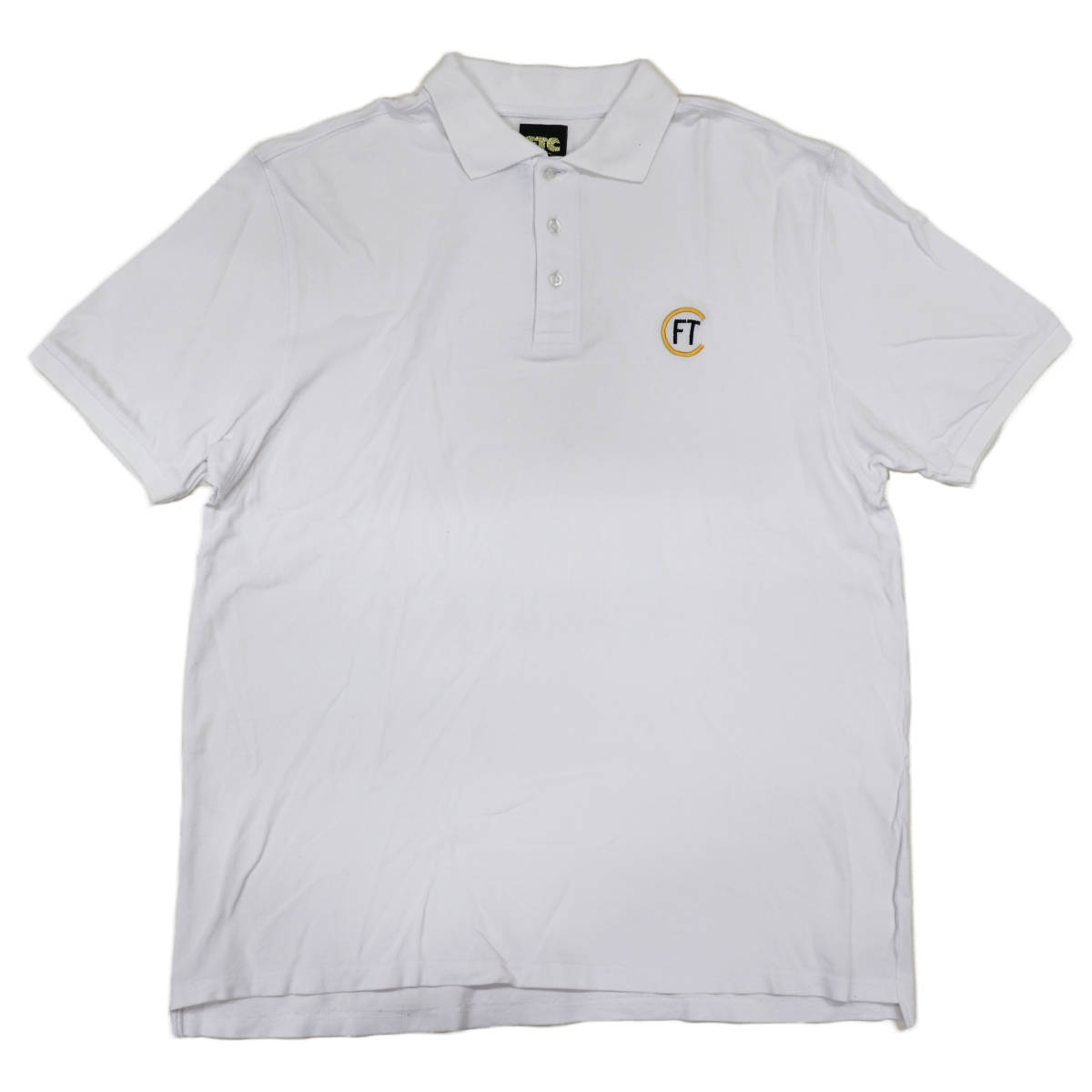 FTC エフティーシー/半袖/ポロシャツ/L/コットン/WHT(Lサイズ FTC エフティーシー/半袖/ポロシャツ/L/コットン/WHT(Lサイズ