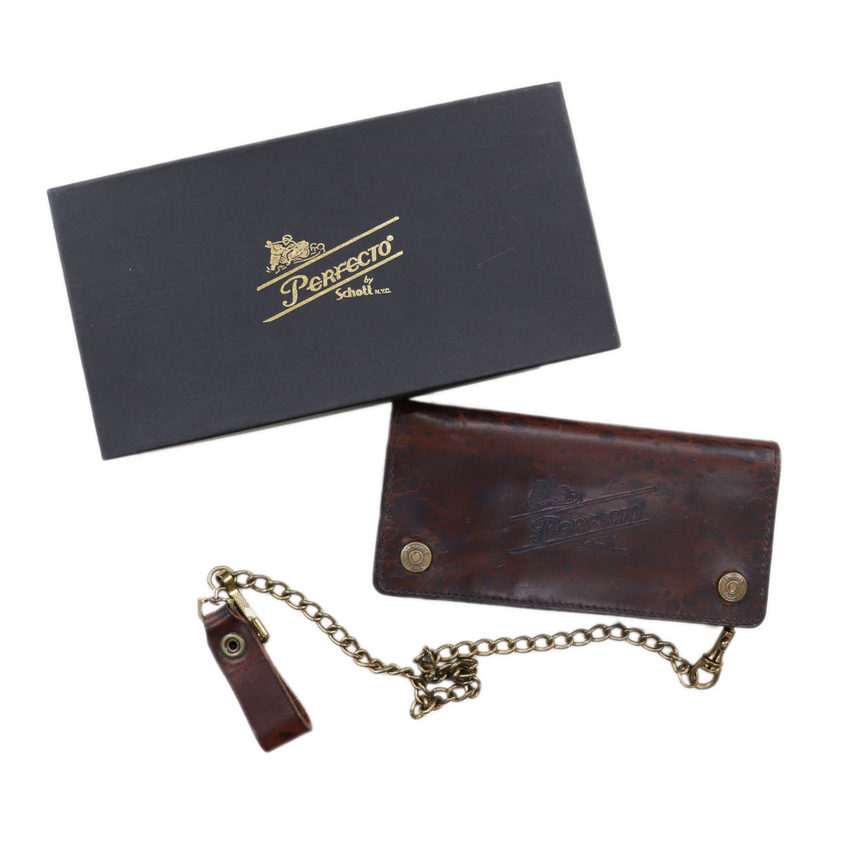 Schott PERFECT WALLET ショット パーフェクト ウォレット BRN_画像1