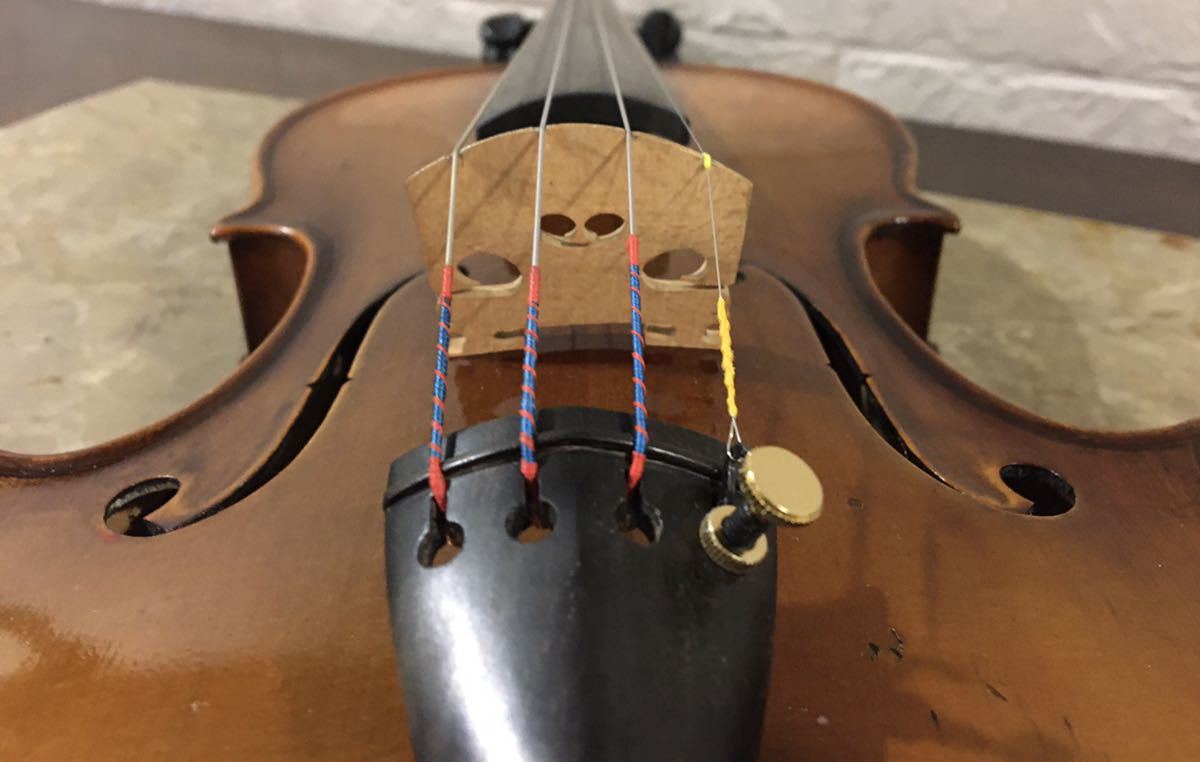大人用モダン期バイオリン　 祖母の遺品を格安で再出品します。メンテナンス済みベストコンデシヨンです。　弓付きです。_画像8
