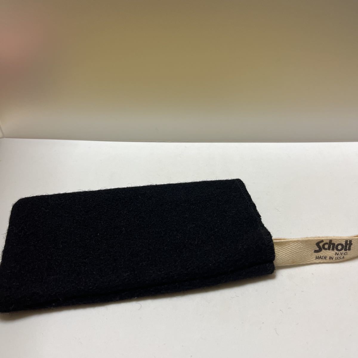 Schott×Lightning MELTON EYEWEAR CASE 縦:約17cm 横:約9.5cm ライトニング サングラスケース ショット_画像9