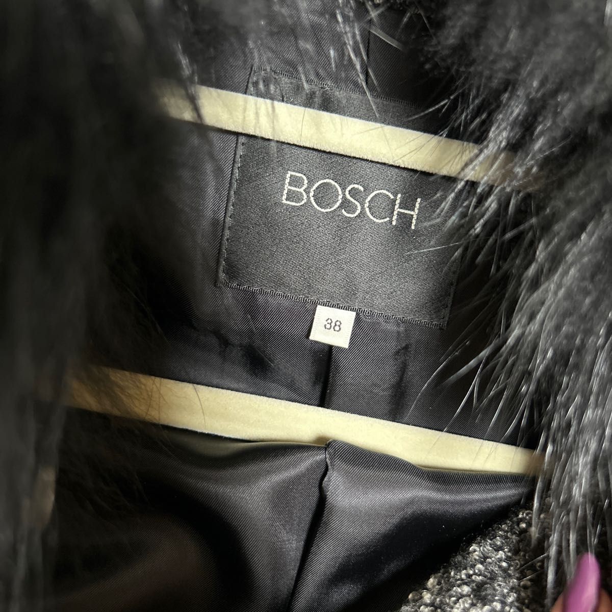【最終値下げ】BOSCH ボッシュ コート ファー付き アウター レディース 38