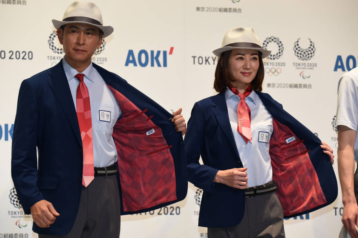 【即決・送料無料】非売品 東京2020オリンピック tokyo2020 ボランティア 審判用 ＡＯＫＩ ネクタイ 新品未使用の画像2