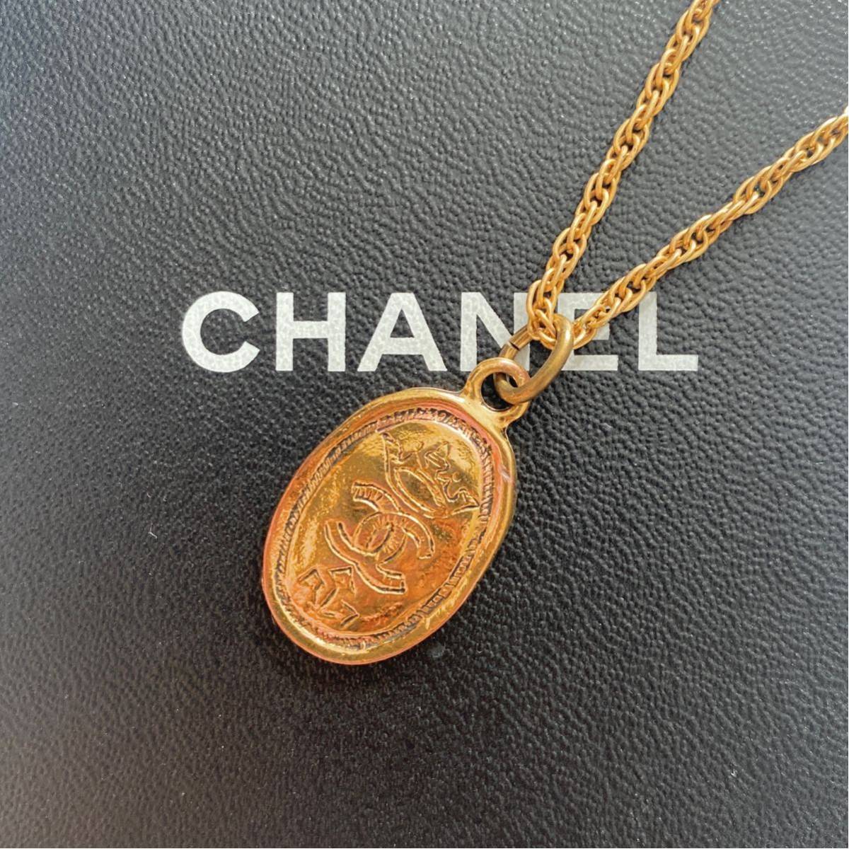 CHANEL Chanel Chanel колье plate здесь Mark .. Gold цвет золотой vintage Vintage accessory jewelry ювелирные изделия 