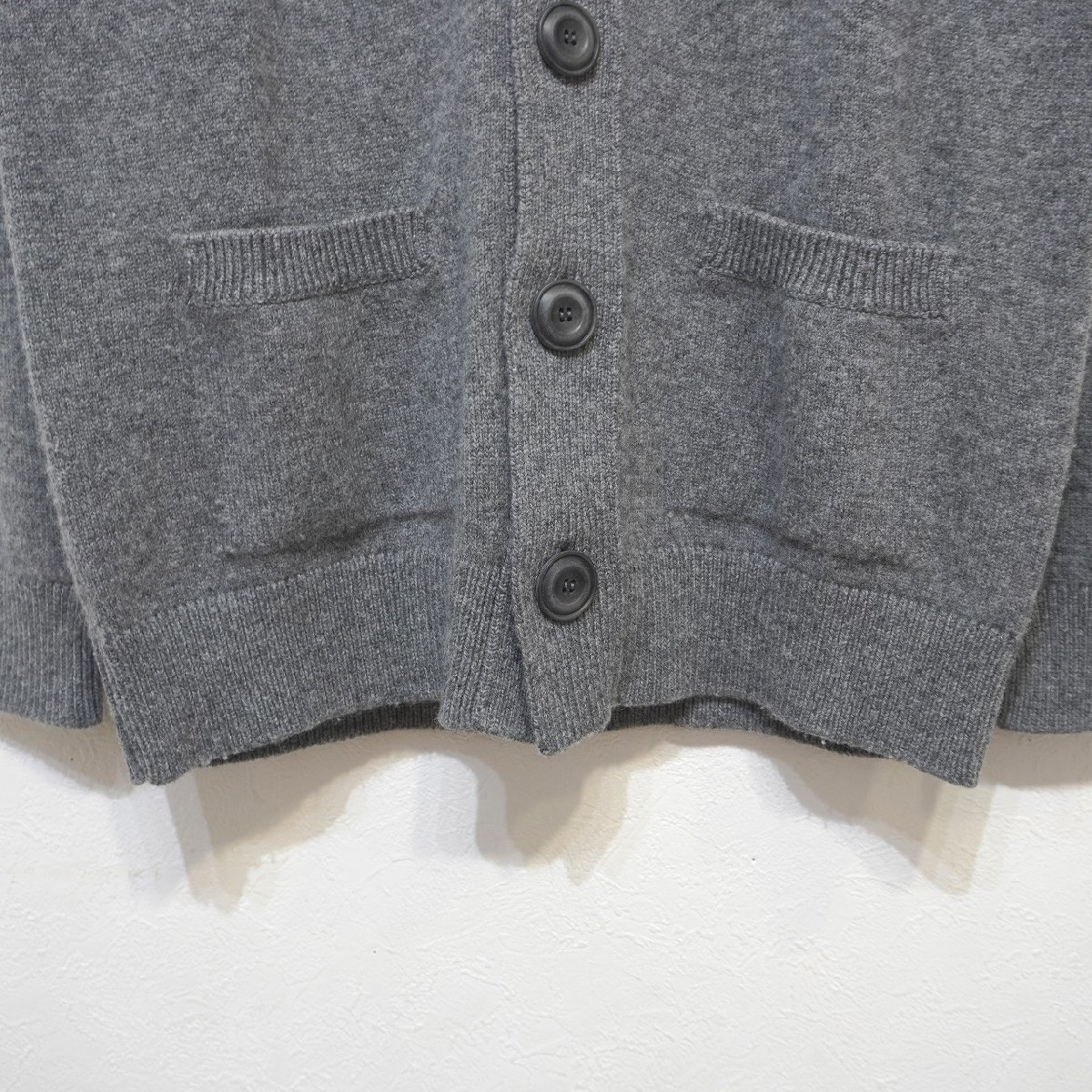 FILIPPO DE LAURENTIIS wool cashmere cardigan gray Italy made filipote low Len tis men's H9-122