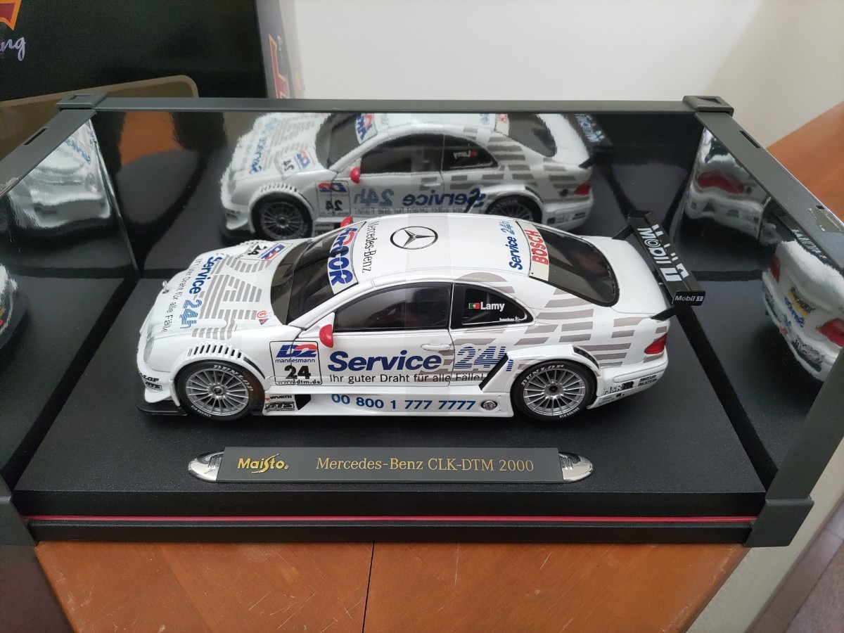 ☆ 美品！未開封！マイスト1/18 メルセデス ベンツ CLK DTM 2000 ＃24 Lamy　☆_画像1